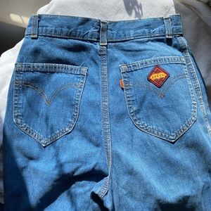 Vintage 70s orange tab Levi’s flares 25”